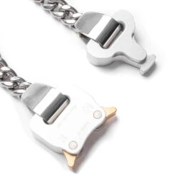 Classic Chainlink Bracelet - Silver -Fashion Clothing Store 1017 Alyx 9SM Metal Buckle Bracelet Silver AAUJW0214OT01 GRY0002 05 02 23 Feature VR 6