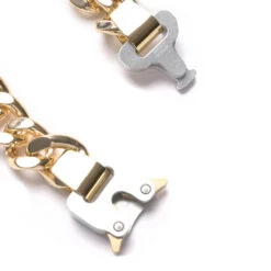 Necklace With Buckle - Gold Shiny 5 Necklace With Buckle - Gold Shiny -Fashion Clothing Store 1017 Alyx 9SM Necklace with Buckle Gold Shiny Gold Shiny AAUJW0221OT02 GLD0003 05 02 23 Feature VR 6