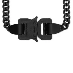 Classic Chainlink Kids Necklace - Black -Fashion Clothing Store 1017 alyx 9sm classic chainlink kids necklace black aaujw0009ot01blk0001 dup os 3