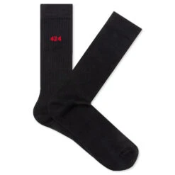 424 Logo Socks - Black