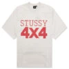 Stussy 4x4 Mesh Football Jersey - Bone -Fashion Clothing Store 4x4 Mesh Football Jersey Bone 1140329 BONE 06 15 23 Feature KN