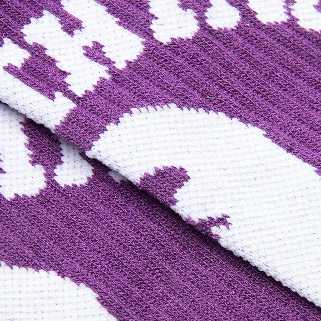College Socks - Purple 4 College Socks - Purple - Image 2