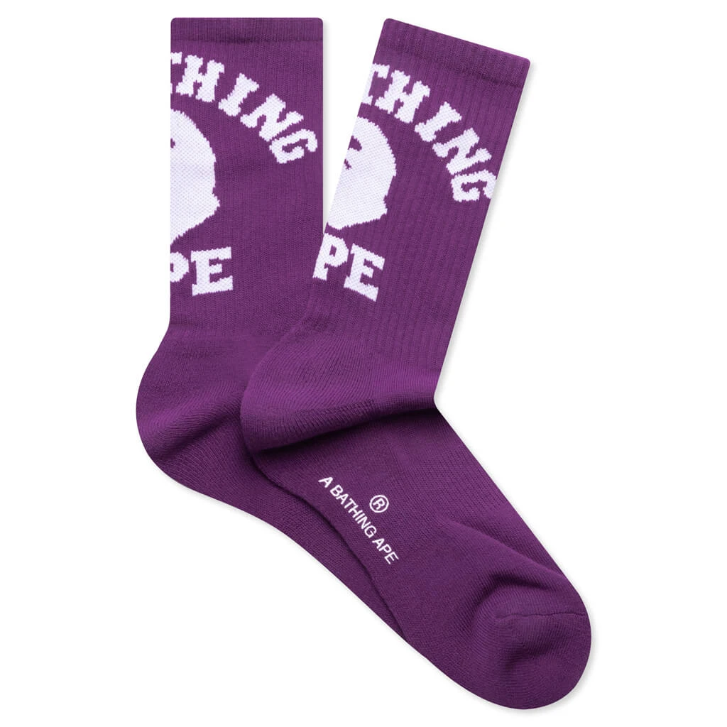 College Socks - Purple 3 College Socks - Purple