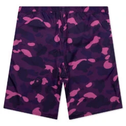Color Camo Shark Reversible Shorts - Purple -Fashion Clothing Store A Bathing Ape Color Camo Shark Reversible Shorts Purple 001SPJ301017M PUR 07 04 23 Feature KN 5