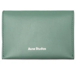 Acne Studios Bifold Card Holder - Sage Green