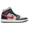 Air Jordan 1 Mid Women's - Black/Gym Red/College Grey -Fashion Clothing Store Air Jordan 1 Mid Women s Black Gym Red College Grey BQ6472 060 08 02 23 Feature KN