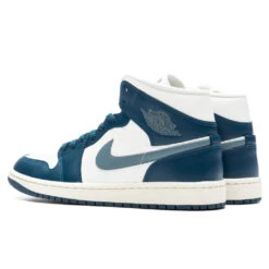 Air Jordan 1 Mid Women's - Sky J FR Blue/Ozone Blue/Sail -Fashion Clothing Store Air Jordan 1 Mid Women s Sky J Frost Blue Ozone Blue Sail BQ6472 414 09 07 23 Feature VR 4