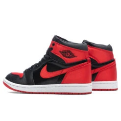Women's Air Jordan 1 Retro Hi OG 'Satin Bred' - Black/University Red/White 9 Women's Air Jordan 1 Retro Hi OG 'Satin Bred' - Black/University Red/White -Fashion Clothing Store Air Jordan 1 Retro High OG Black University Red White FD4810 061 09 29 23 Feature KN 5
