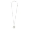Ambush Carved Stones Charm Necklace - White/Silver -Fashion Clothing Store Ambush Carved Stones Charm Necklace White Silver BMOB014F20MET0010172 10 23 2020 01 3
