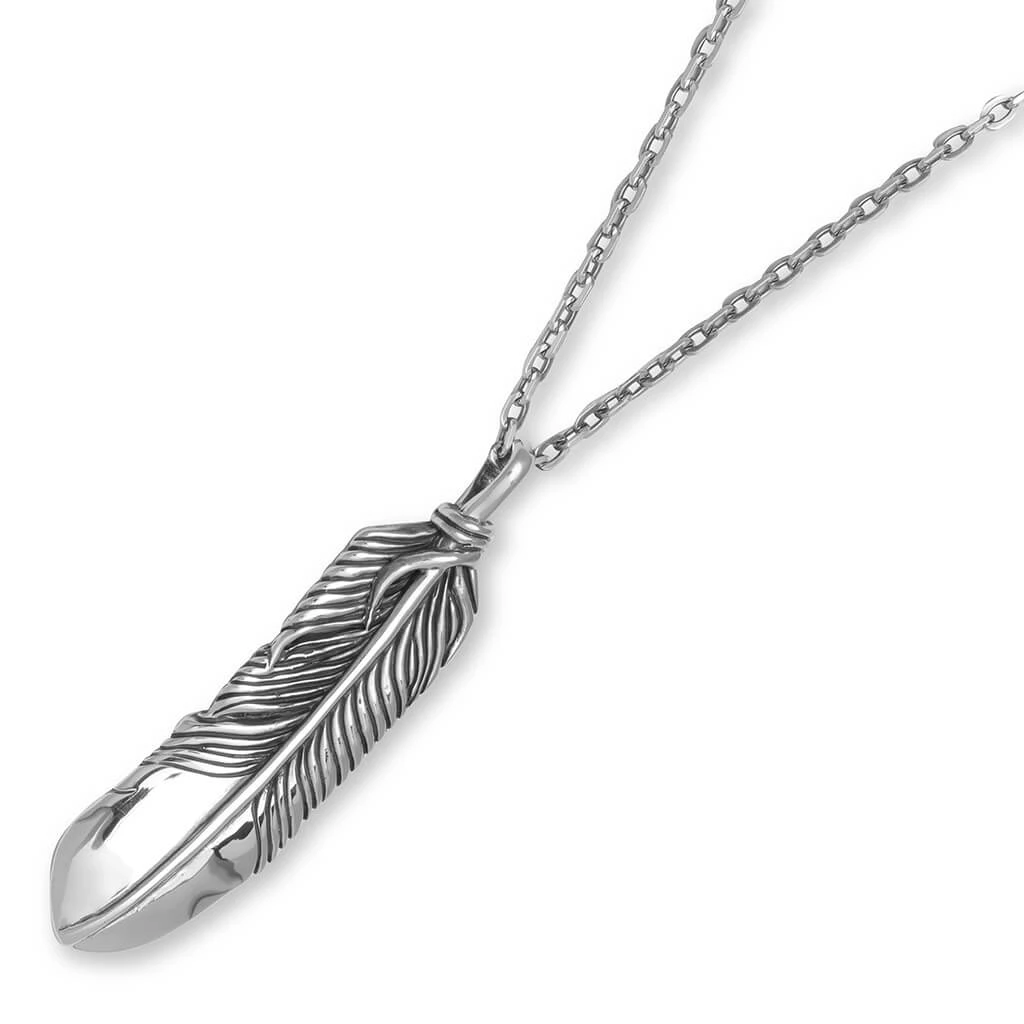 Ambush Feather Charm Necklace - Silver 4 Ambush Feather Charm Necklace - Silver - Image 2