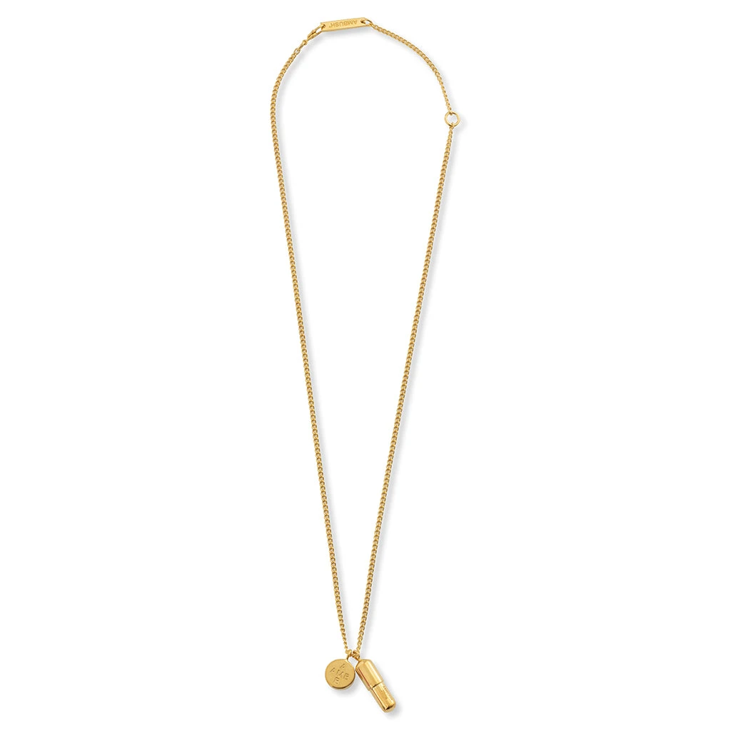 Ambush KK Pill Charm Necklace - Gold 3 Ambush KK Pill Charm Necklace - Gold