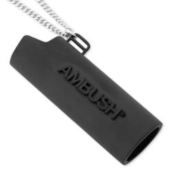 Ambush Logo Lighter Case Necklace L - Black -Fashion Clothing Store Ambush Logo Lighter Case Necklace L Black 12112095 BLK 10 24 2020 01