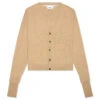 Ambush Oversized Logo Cardigan - Natural