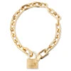 Ambush Small Padlock Chain Bracelet - Gold/Gold -Fashion Clothing Store Ambush Small Padlock Chain Bracelet Gold Gold BMOA002F20MET0017676 10 24 2020 01 4