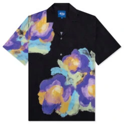 Awake Bouquet Camp Shirt - Black Floral
