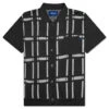 Awake Windowpane Short Sleeve Cardigan - Black/White 2 Awake Windowpane Short Sleeve Cardigan - Black/White -Fashion Clothing Store Awake Windowpane Short Sleeve Cardigan Black White AWK SP22 SW003 BLK 07 25 22 Feature NIKKA JM