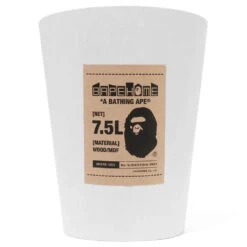 Bape X Umbra Woodrow Trash Can - White -Fashion Clothing Store Bape X Umbra Woodrow Trash Can White 001HOJ231903CWHT00F O S 06 29 23 Feature VR