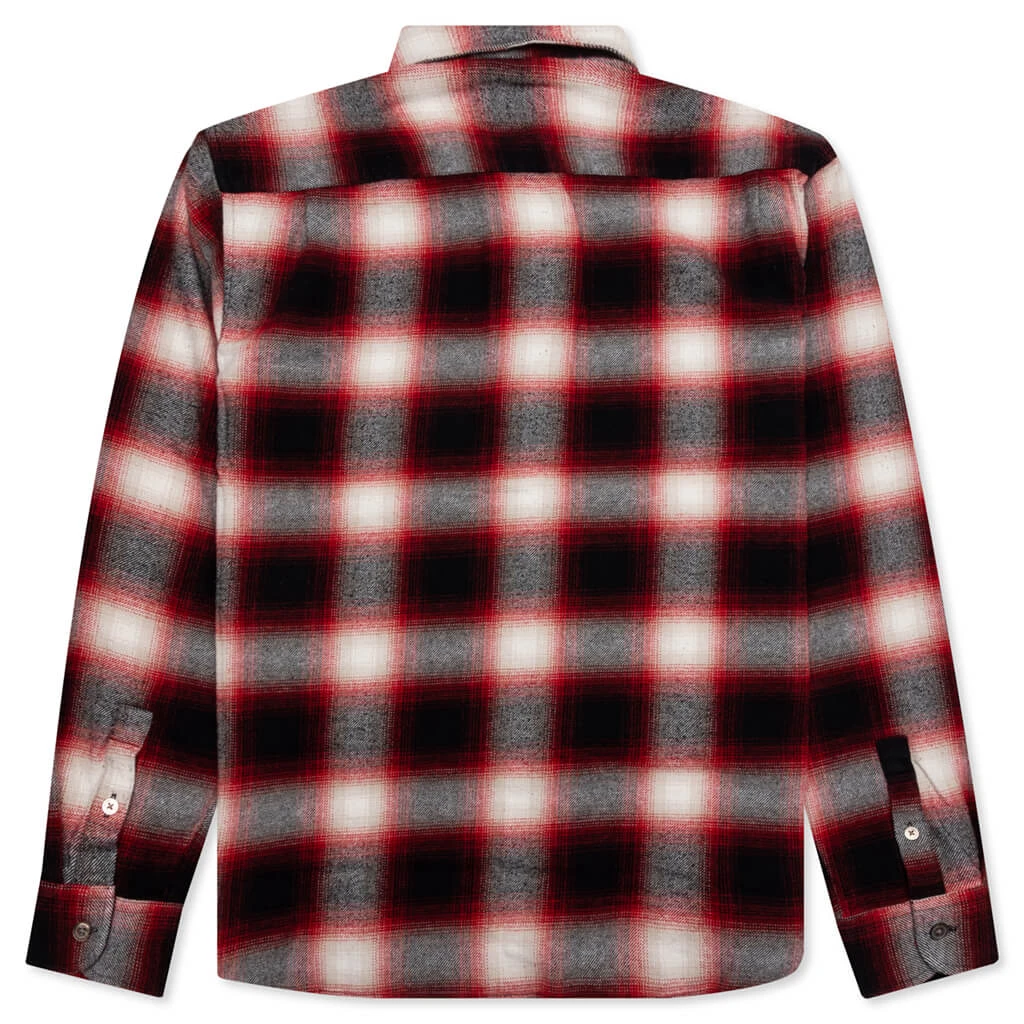 Stussy Bay Plaid Shirt - Red 4 Stussy Bay Plaid Shirt - Red - Image 2