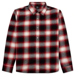 Stussy Bay Plaid Shirt - Red