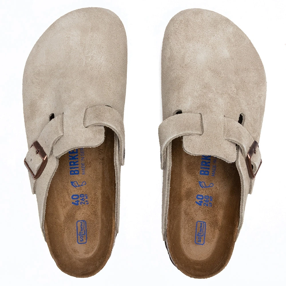 Birkenstock Wide Boston Soft Footbed - Taupe 4 Birkenstock Wide Boston Soft Footbed - Taupe - Image 2