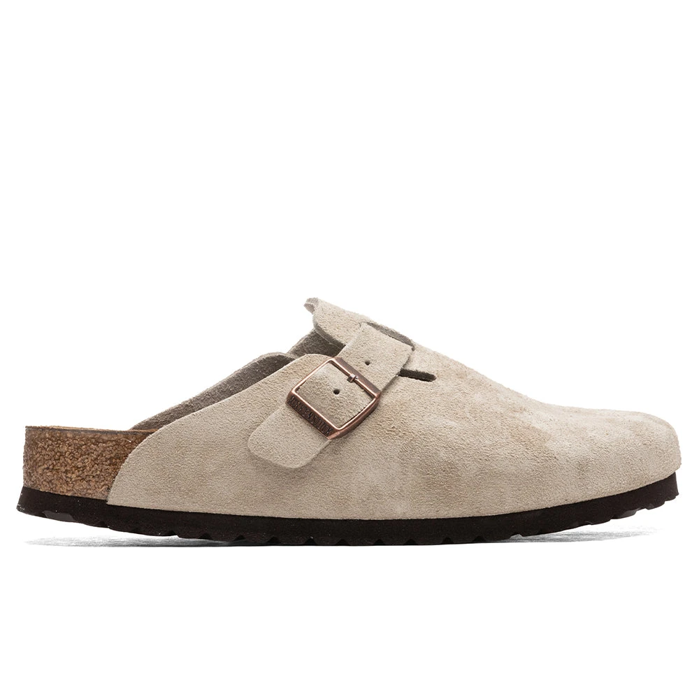 Birkenstock Wide Boston Soft Footbed - Taupe 3 Birkenstock Wide Boston Soft Footbed - Taupe