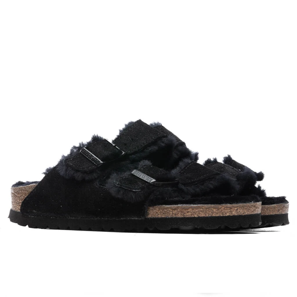 Birkenstock Women's Narrow Arizona Shearling - Black 5 Birkenstock Women's Narrow Arizona Shearling - Black - Image 3