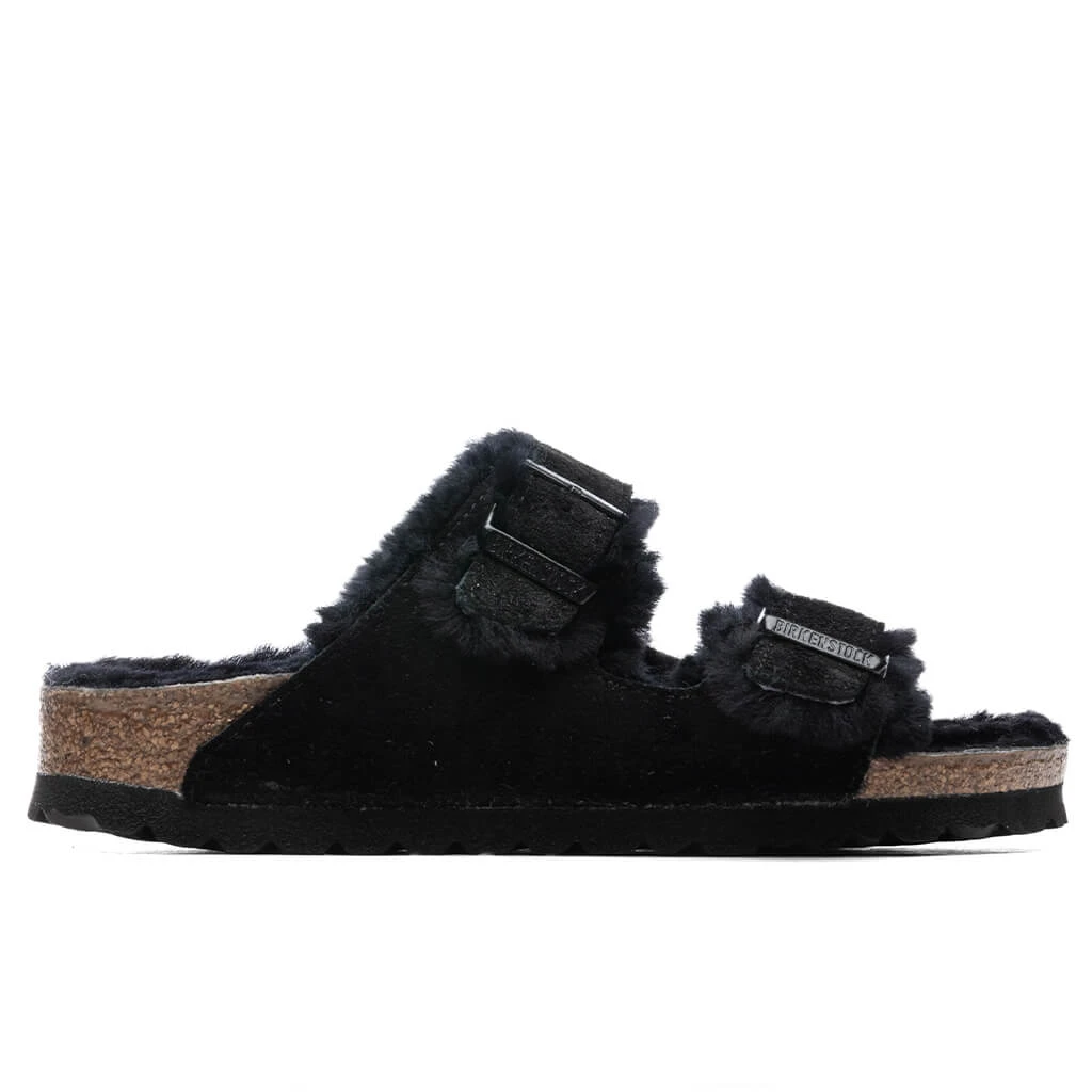 Birkenstock Women's Narrow Arizona Shearling - Black 3 Birkenstock Women's Narrow Arizona Shearling - Black