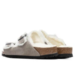 Birkenstock Women's Narrow Arizona Shearling - Stone Coin -Fashion Clothing Store Birkenstock Narrow Arizona Shearling Stone Coin 1017403 07 12 2021 01 4