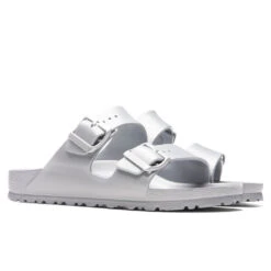 Birkenstock Women's Narrow Arizona Essentials Eva - Metallic Silver 8 Birkenstock Women's Narrow Arizona Essentials Eva - Metallic Silver -Fashion Clothing Store Birkenstock Women s Narrow Arizona Essentials Eva Metallic Silver 1003491 02 11 2022 01 2