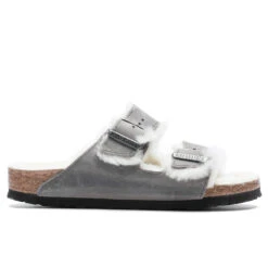 Birkenstock Women's Narrow Arizona Shearling - Iron Oil