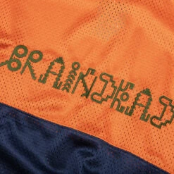 Maze Football Mesh Shirt - Orange/Navy -Fashion Clothing Store Brain Dead Maze Football Mesh Shirt Orange Navy BDS22T00002611OR01 235