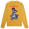 Slingshot Knit Sweater - Mustard -Fashion Clothing Store Brain Dead Slingshot Knit Sweater Mustard BDF21O12002025YL08 04 22 22 Feature