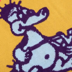 Slingshot Knit Sweater - Mustard -Fashion Clothing Store Brain Dead Slingshot Knit Sweater Mustard BDF21O12002025YL08 04 22 22 Feature 5