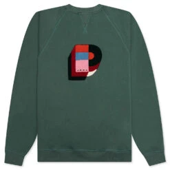 Building Block Logo Crewneck Sweatshirt - Green