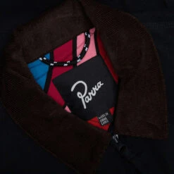 Worked P Jacket - Navy Blue -Fashion Clothing Store By Parra Worked P Jacket Navy Blue 48131 08 09 22 Feature VR 3