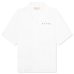 Marni Pocket Logo Vacation Shirt - Lily White