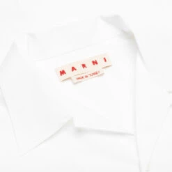 Marni Pocket Logo Vacation Shirt - Lily White -Fashion Clothing Store CUMU0213P8 USCT88 LOW01 Pocket Logo Vacation Shirt Lily White 08 25 23 Feature KN 6