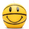 Chinatown Smiley Mini Basketball Candle - Yellow -Fashion Clothing Store Chinatown Market Smiley Mini Basketball Candle Yellow 260070 YLW OS 12 23 2020 01