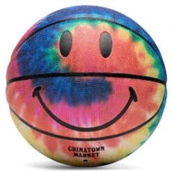 Chinatown Smiley Tie Dye Basketball - Tie Dye
