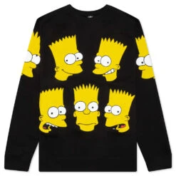 Chinatown X The Simpsons Classic Bart Crewneck Sweatshirt - Black
