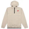 Comme Des Garcons PLAY X K-Way Le Vrai 3.0 Leon Jacket - Beige -Fashion Clothing Store Comme Des Garcons PLAY x K Way Le Vrai 3.0 Leon Jacket Beige AZ J502 051 3 02 22 2022 01 4