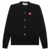 Comme Des Garcons PLAY X The Artist Invader Cardigan - Black