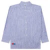 Comme Des Garcons PLAY X The Artist Invader Striped Shirt - Blue/White -Fashion Clothing Store Comme des Garcons PLAY x the Artist Invader Striped Shirt Blue White AZ B026 051 1 09 07 23 Feature VR