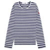 Comme Des Garcons PLAY X The Artist Invader Women's Striped L/S Tee - Blue/White -Fashion Clothing Store Comme des Garcons PLAY x the Artist Invader Women s Striped L S Tee Blue White AZ T331 051 1 09 06 23 Feature KN
