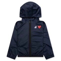 Comme Des Garcons Play X K-Way Kids Full Zip Jacket - Navy