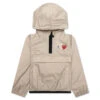 Comme Des Garcons Play X K-Way Kids Half Zip Jacket - Beige 2 Comme Des Garcons Play X K-Way Kids Half Zip Jacket - Beige -Fashion Clothing Store Comme des Garcons Play x K Way Kids Half Zip Jacket Beige AZ J504 051 3 09 30 23 Feature JP