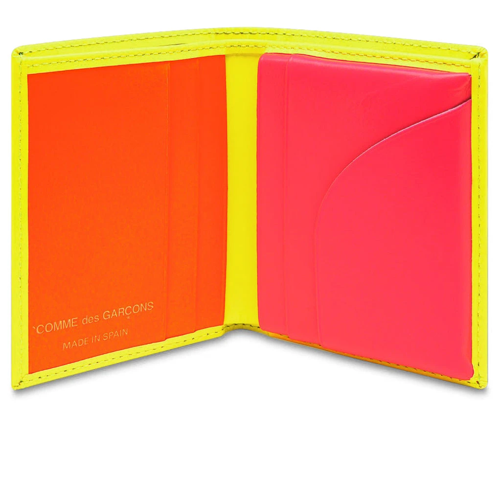 Comme Des Garcons Super Fluo Wallet - Yellow/Light Orange 4 Comme Des Garcons Super Fluo Wallet - Yellow/Light Orange - Image 2