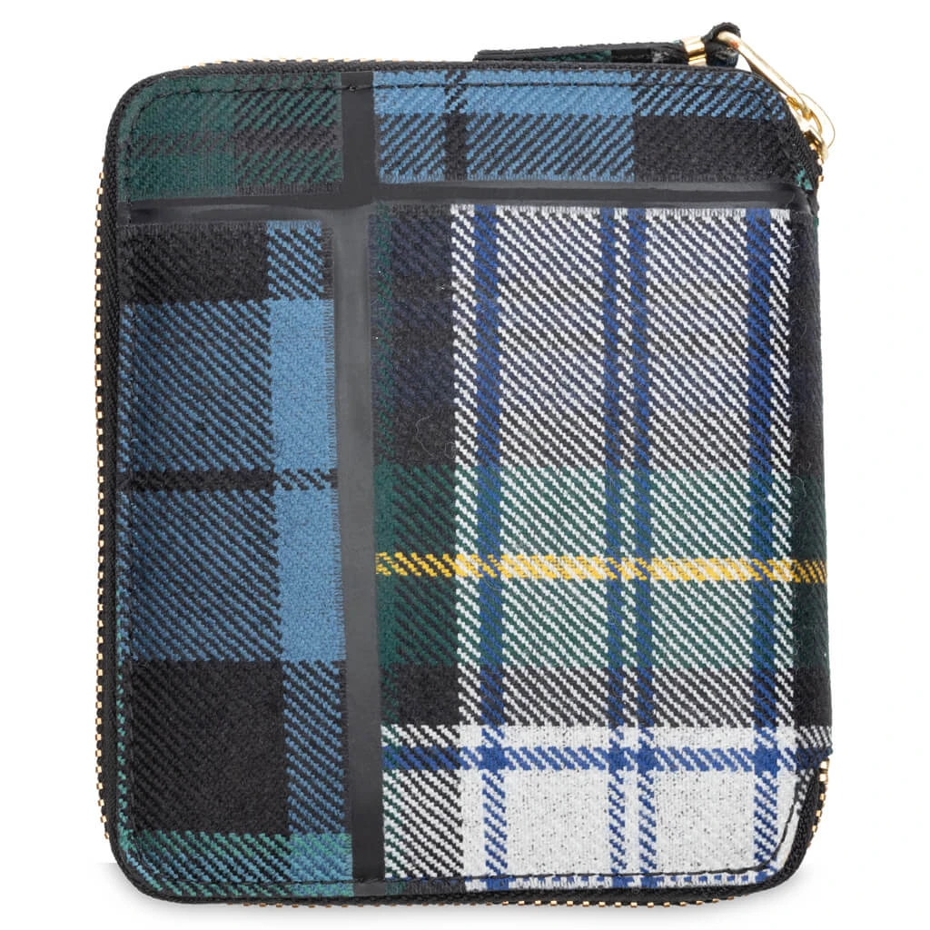 Comme Des Garcons Tartan Patchwork Wallet - Green 5 Comme Des Garcons Tartan Patchwork Wallet - Green - Image 3