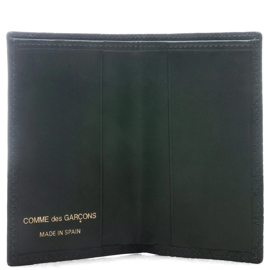 Comme Des Garcons SA640E-A Leather Line Wallet - Calfskin/Bottle Green 4 Comme Des Garcons SA640E-A Leather Line Wallet - Calfskin/Bottle Green - Image 2