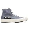 Converse X Comme Des Garcons PLAY All Star Chuck '70 Hi - Grey 1 Converse X Comme Des Garcons PLAY All Star Chuck '70 Hi - Grey -Fashion Clothing Store Converse x Comme Des Garcons PLAY All Star Chuck 70 High Grey AZ K122 001 1 07 15 2021 01